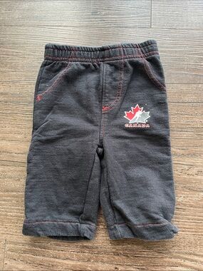 Canada Logo Black Baby Boy Pants Size 3 Months